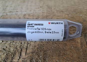 Dłuto płaskie Würth SDS-max 25 × 600 mm – nowe