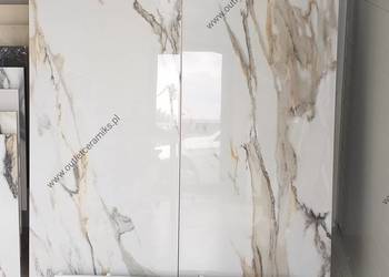 Outlet płytki łazienkowe polerowane marmur 60x120 Calacatta