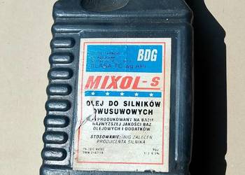 Butelka po oleju silnikowym MIXOL-S z okresu PRL
