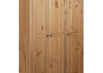 vidaXL Szafa trzydrzwiowa, 118 x 50 x 171,5 cm, sosna(SKU:282661)