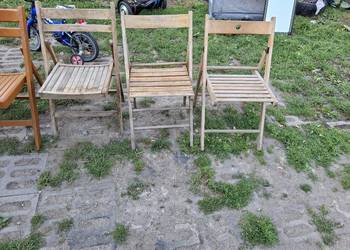 Krzesła ogrodowe drewniane 6szt