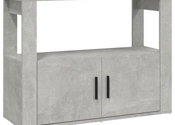 Szafka szarość betonu 80x30x60 cm materiał drewnopochodny WM-819456