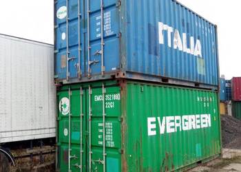 Kontener morski magazynowy budowlany 20 DV używany 6 metrowy szczelny