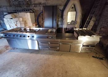 CIĄG GASTRONOMICZNY 3,7 m Frytownica 18 kW Podstawa chłodnicza Bemary tanio