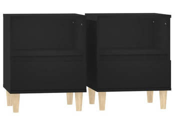 Szafki nocne 2 szt. czarne 40 x 35 x 50 cm WM-821797