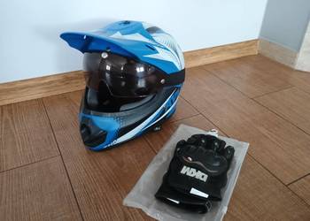 Sprzedam kask aviator z rękawicami