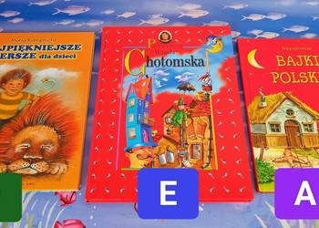 Książki dla dzieci, bajki, wiersze