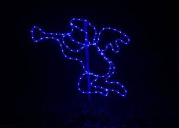 Anioł Świąteczny z trąbką typ 2 LED 2D Ozdoby Świąteczne