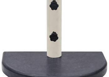 Stojak pod parasol czarny 40x28x4 cm granitowy WM-313668