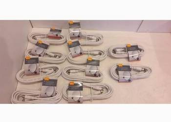 Zestaw kabli antenowych 10szt 2x wtyk F /