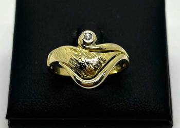 Złoty Pierścionek z Diamentem pr. 585 2,83g R22