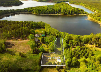 Działka pod dom w okolicy Choszczna, jezioro i las