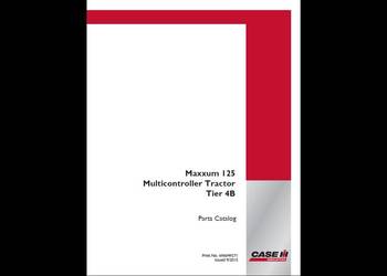 CASE Maxxum 125 multicontroller KATALOG CZĘŚCI 2800 stron!