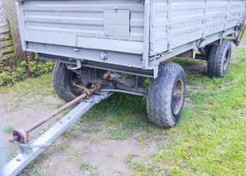 Rozrzutnik dwuosiowy sprawny (przyczepa wywrotka agregat uprawowy talerzów