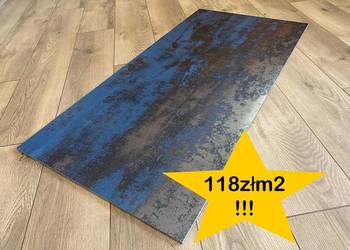 OKAZJA !!! Nietuzinkowy Gres  FLAT BLUE METALIC 60x120