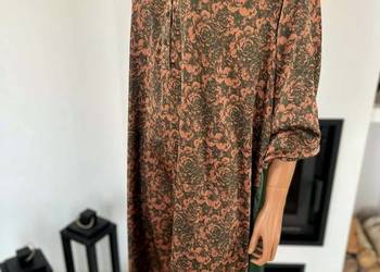 PULZ Jeans sukienka oversize XL 44 satynowa w kwiaty nowa