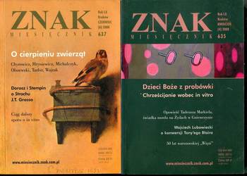 Znak Miesięcznik Rok 2008 8 nr 635 , Rok 2008 nr 637
