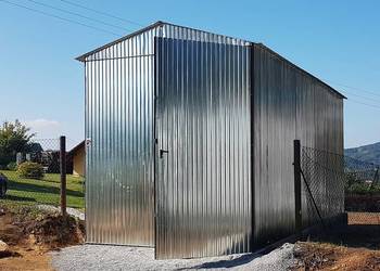 Blaszana montowana hala 3x8m -ocynk