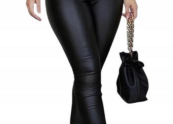 SPODNIE woskowane PUSH UP CZARNE 48 pas 94 cm