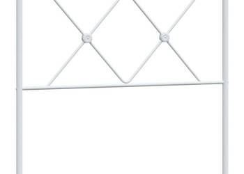 Metalowe wezgłowie białe 90 cm WM-376579