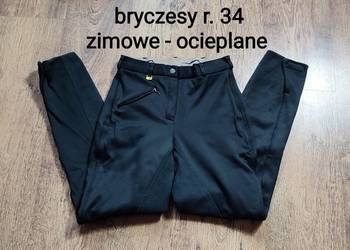 ZIMOWE ocieplane polarem bryczesy Euro Hunter - r. 34 - bardzo ciepłe