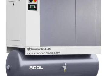 Sprężarka śrubowa z osuszaczem i zbiornikiem 500L - LUFT 700 COMPACT 5,5kW