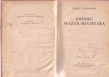 (5796) ŚMIERĆ WAZYR – MUCHTARA – JURIJ TYNIANOW