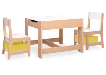 Stolik dla dzieci z 2 krzesłami MDF WM-80284