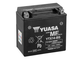 Akumulator motocyklowy 12,6Ah 200A YUASA YTX14-BS AGM