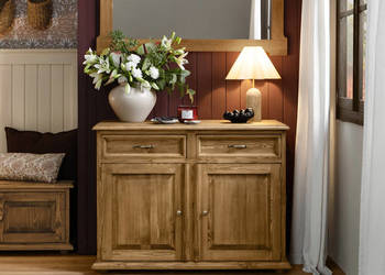 Woskowana komoda drewniana COM 102