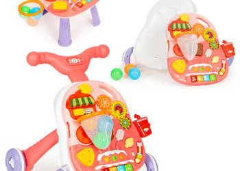 Pchacz interaktywny 2w1 chodzik i stolik edukacyjny z dźwiękami