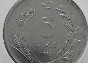 5 Lira Turcja 1976 r