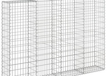 Kosze gabionowe 9 szt 200x30x140/160 cm galwanizowane żelazo WM-3146159