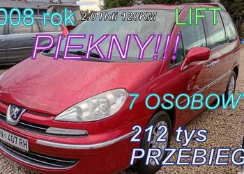 PEUGEOT 807 2.0 Hdi 120KM 7 Osób LIFT Piekny