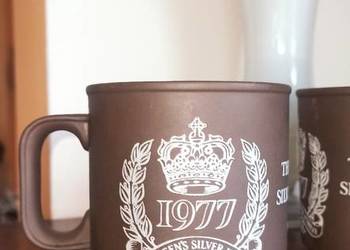 Kubek. Elżbieta II. The Queens Silver Jubilee.  Hornsea.