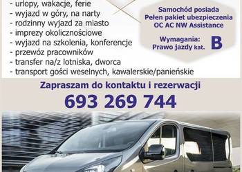 Wynajem busa 9-osobowego Opla Vivaro Transport Gości Weselnych