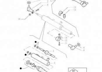 New Holland T6010 T6090 T6070 Reman-silownik hydr double acting, 25mm rod,…