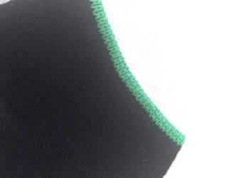 Skarpetki czarne Krótkie r. 39-41 zielona obwódka Unisex bawełna NOWE