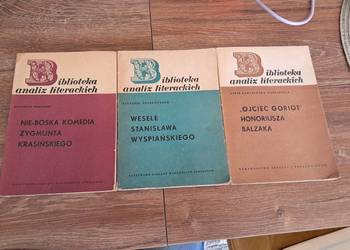 książki z 1963, 1971, 1974r analizy literackie stan db