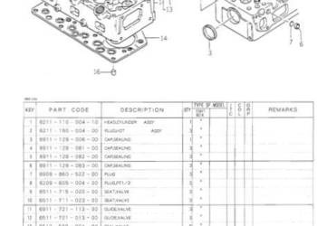 Iseki TU320 katalog cześci zamiennych