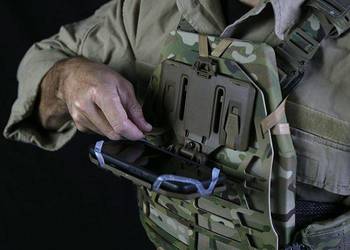 Uchwyt na telefon ASG trekking motor rowerowy chest rig kamizelka molle
