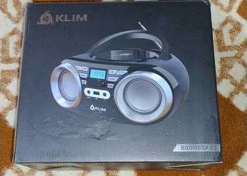 KLIM B3 przenośny odtwarzacz CD Bluetooth Boombox z radiem FM