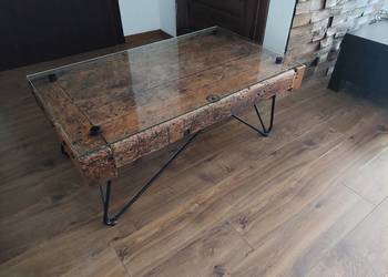 Stolik Kawowy Ze Starego Warsztatu Stolarskiego