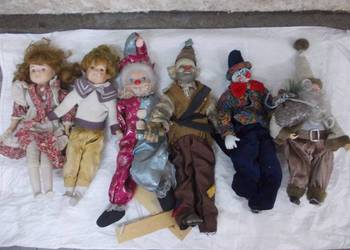 Kolekcja starych porcelanowych ceramiczny lalek 6 szt.