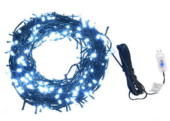 Sznur 400 lampek LED 40 m zimne białe światło WM-50693