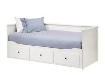 Łóżko rozkładane Hemnes plus szafa 2 drzwiowa Brimnes Ikea.