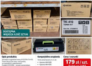 TONERY, TONER KYOCERA TK-410 370AM010 Black nowy FV