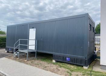 KONTENER SANITARNY 8x KABINA WC 6x UMYWALKA 2x PISUAR