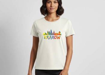 Ekologiczna damska koszulka Kraków Abstrakcyjna Polska
