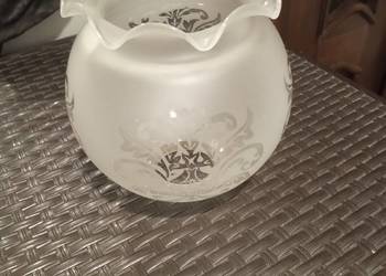 Szklany klosz do lampy, kinkietu vintage